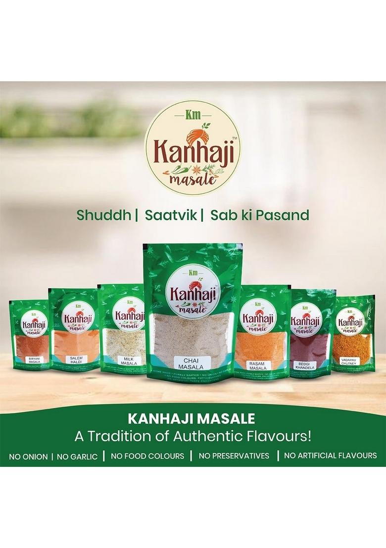 Kanhaji Masale Masale's CHAI MASALA 100% Natural | Home Made No Food Colours Preservatives Artificial Flavours (100 gms)
