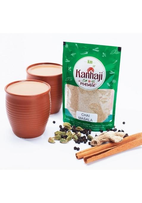 Kanhaji Masale Masale's CHAI MASALA 100% Natural | Home Made No Food Colours Preservatives Artificial Flavours (100 gms)