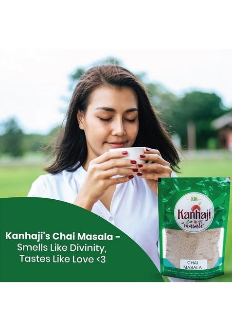 Kanhaji Masale Masale's CHAI MASALA 100% Natural | Home Made No Food Colours Preservatives Artificial Flavours (100 gms)