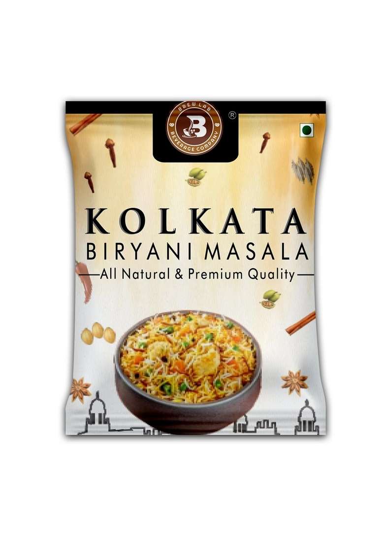 Brew Lab Rich & Spicy Natural Flavor Kolkata Biryani Masala | Authentic Aroma (1 kg) - Indya