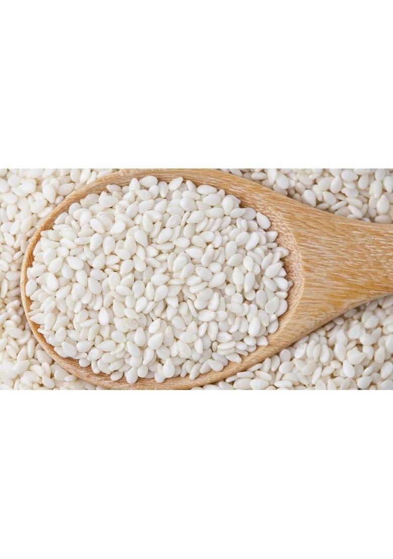 BAGUE Whole Raw Organic White Sesame Seeds til nuvvulu 100 Grams