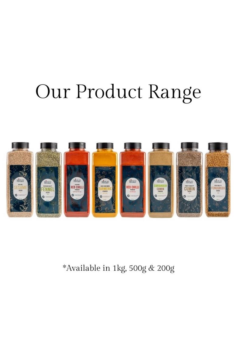 RIVAAJ Kashmiri Red Chilli Powder- 200g each| pack of 2 | Pure & Natural No Artificial Flavours, Colours or Preservatives Authentic Taste with Exclusive Recipe Lal Mirch Powder