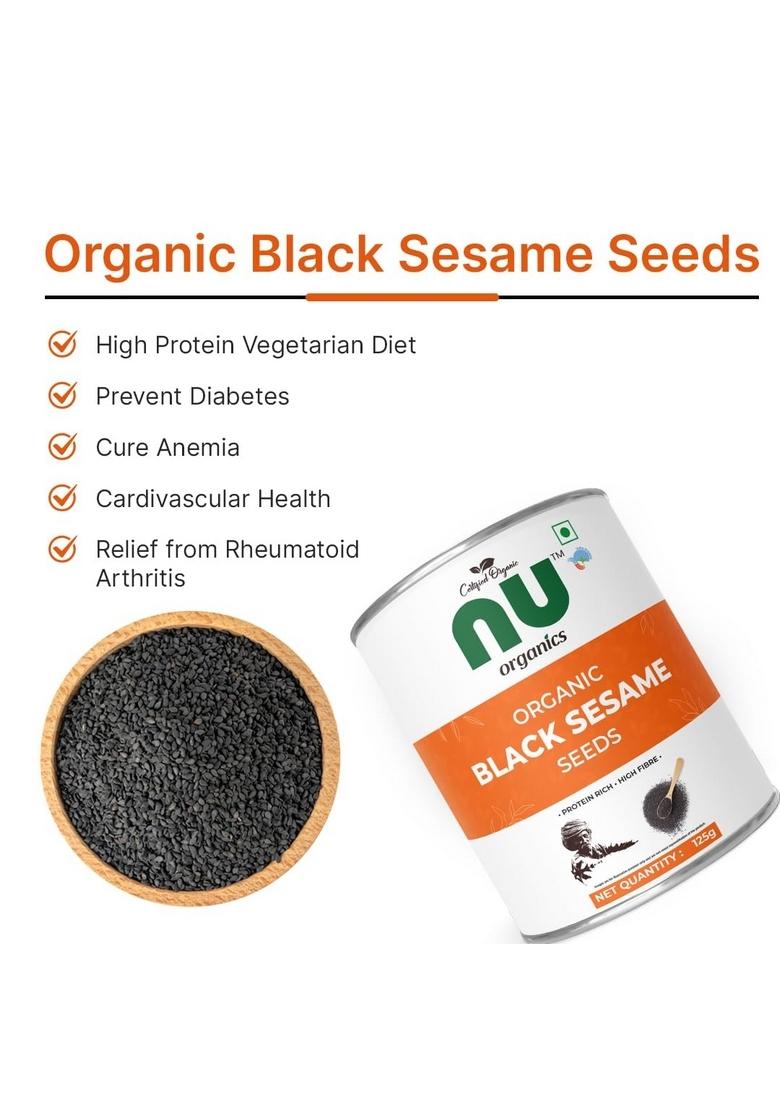 NU organics Raw Black Sesame Seeds