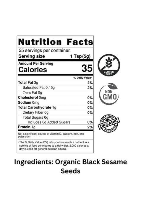 NU organics Raw Black Sesame Seeds