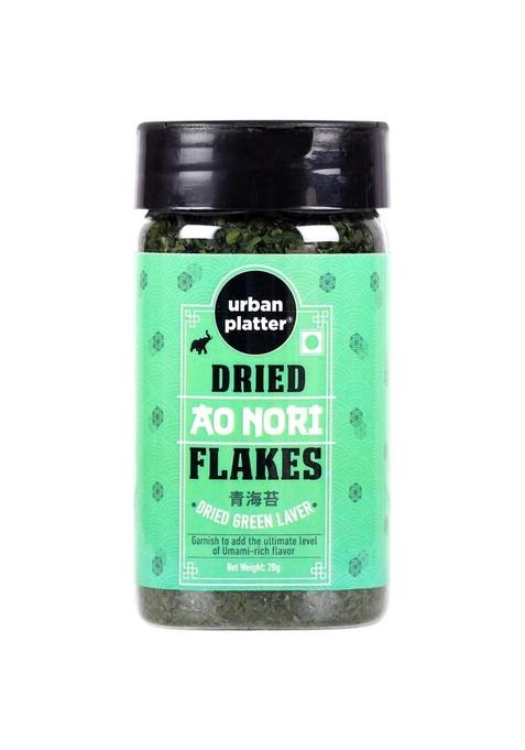 urban platter Dried Aonori Flakes, 20g (Dried Green Laver, Umami Enhancer, Nori Authentic Japanese Seasoning for Ramen, Okonomiyaki, Yakisoba, Onigiri and Udon)