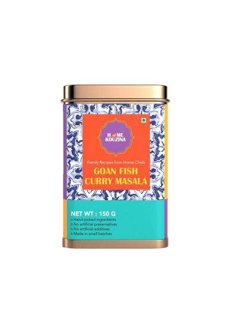 HOME KOUZINA Goan Fish Curry Masala - 150g| Perfect for Authentic Recipes| No Artificial Additives| Made in Small Batches| 100% Natural Ingredients| Traditional Recipe| Premium Tin Pack