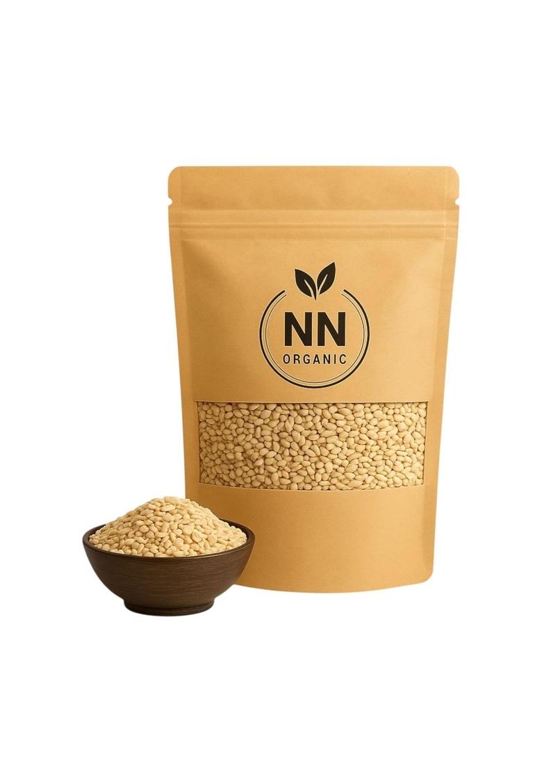 NNorganic White Till Seed 500gm | Sesame Seeds Til for Weight Loss High In Nutrient Dietary Fibre Raw Eating