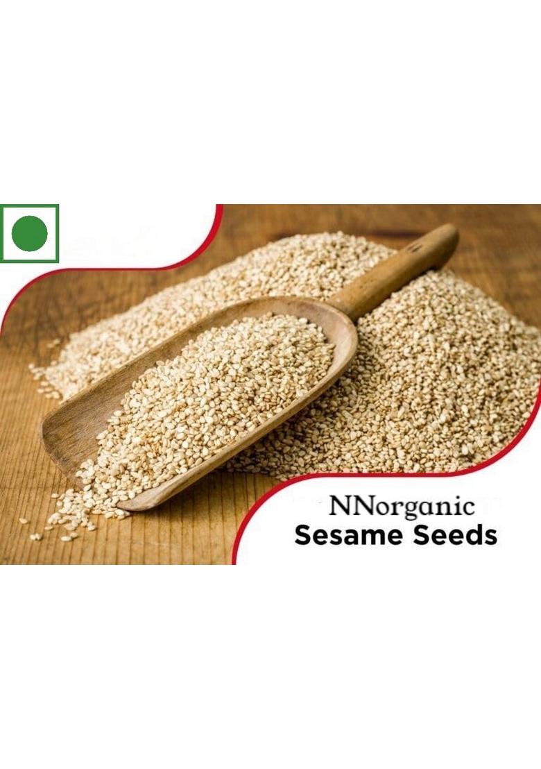 NNorganic White Till Seed 500gm | Sesame Seeds Til for Weight Loss High In Nutrient Dietary Fibre Raw Eating
