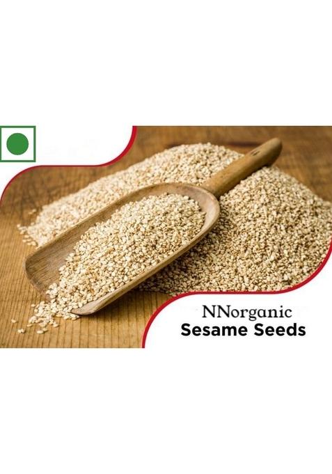 NNorganic White Till Seed 500gm | Sesame Seeds Til for Weight Loss High In Nutrient Dietary Fibre Raw Eating