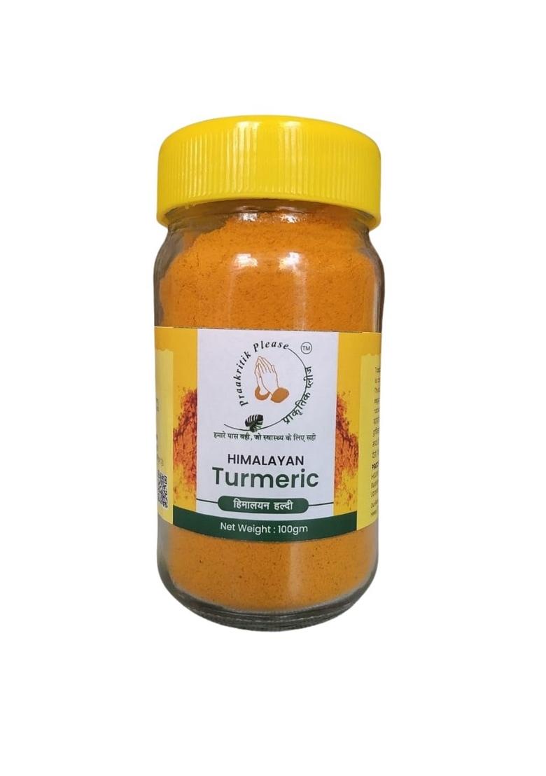 Praakritik Please Himalayan Turmeric Powder, 100g, Pure Spice from Uttarakhand
