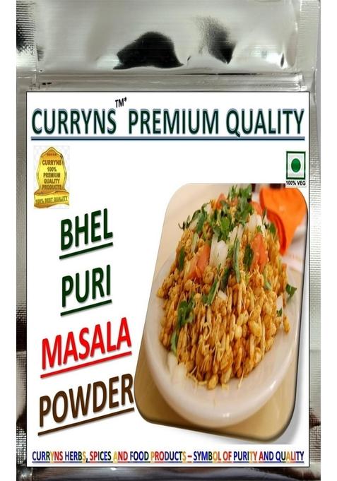 CURRYNS Bhel Puri Masala Powder |100% Natural | No artificial colours/ preservatives/ added Additives/Chefs Best Choice/ Perfect for Cooking/ Ready to Use/ Flavours/ Spices with Rich Aroma And Strong Flavours/Best Kitchen Companion/Perfact Cooking |Spices