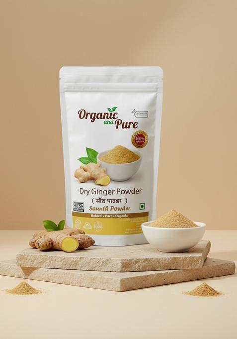Organic and Pure Ginger Powder Dry | Saunth Dried Sunth Natural (50g)