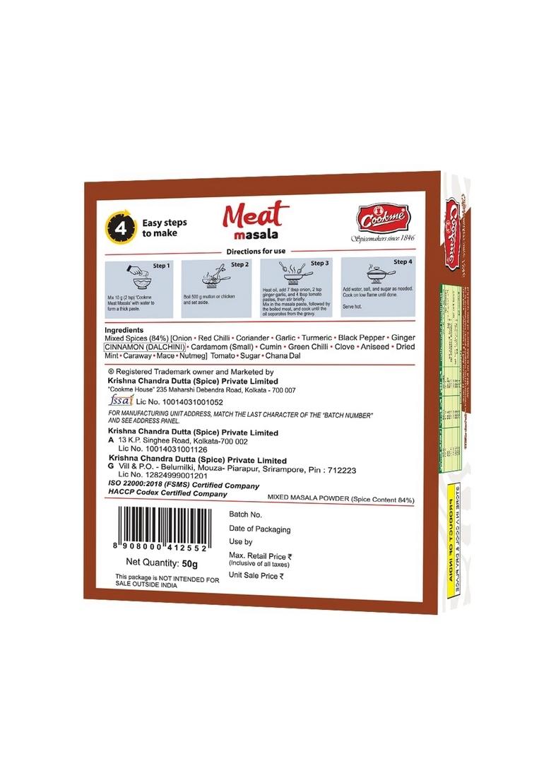 Cookme Meat Masala Powder 50g | Authentic Blend of Spices for Flavorful Dishes Perfect Curries & Marinades Fresh Aromatic