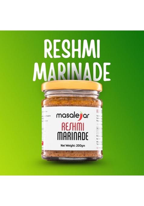 masalejar Ready to Cook Chicken & Paneer Reshmi Marinade Malai Tikka Masala Spice Mix 200gm Serves 5-6 | Veg Non-Veg Just No added Preservatives Pack of 1X200 Gram