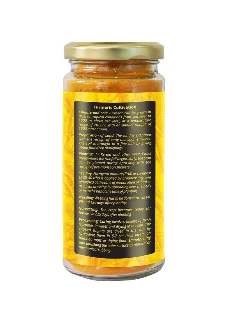 GEETHAS HOME TO Pure Turmeric Powder Prathibha with High Curcumin, Natural and Organic Cultivated Powder, Free from Additives Pesticides (500, Grams) - Indya