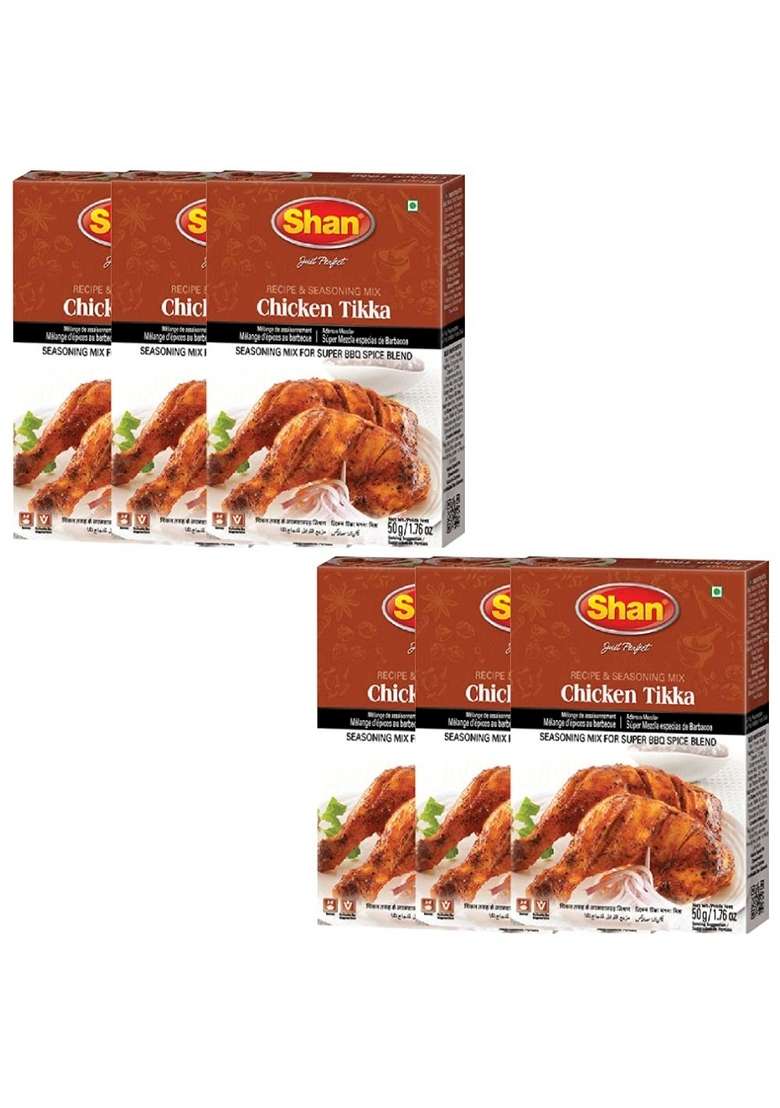 Shan Chicken Tikka Masala, 1.76 oz 50 g, 6 Pack - Indya