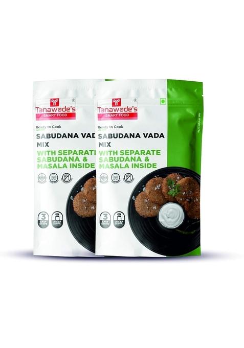 Tanawade’s Smart Food Instant Sabudana Vada Mix (Pack of 2) – No Preservatives • Ready‑to‑Cook Traditional Maharashtrian Snack Hand‑Picked Flavours