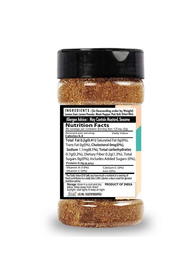 SARANZ Taco Mix Jain Exotic Seasoning & Mexican ( Combo Pack ) Perfect for Snacks, Appetizers, Savouries, Entrees, Main Dishes Aromatic and Flavoured Vegan, Dairy Free | 100 Grams Sprinkler Jar - Indya