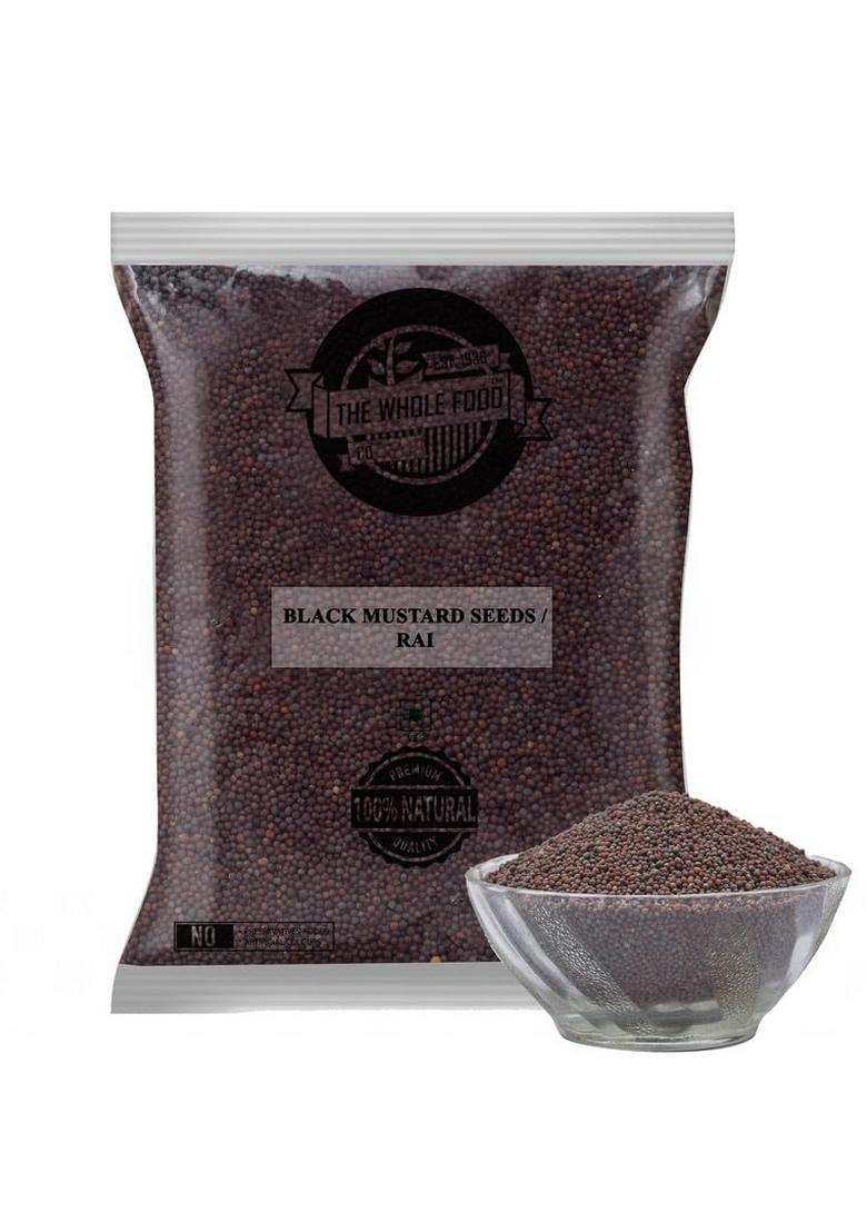 The Whole Food Co. Popular Black Mustard Seeds/Rai, 1 Kg