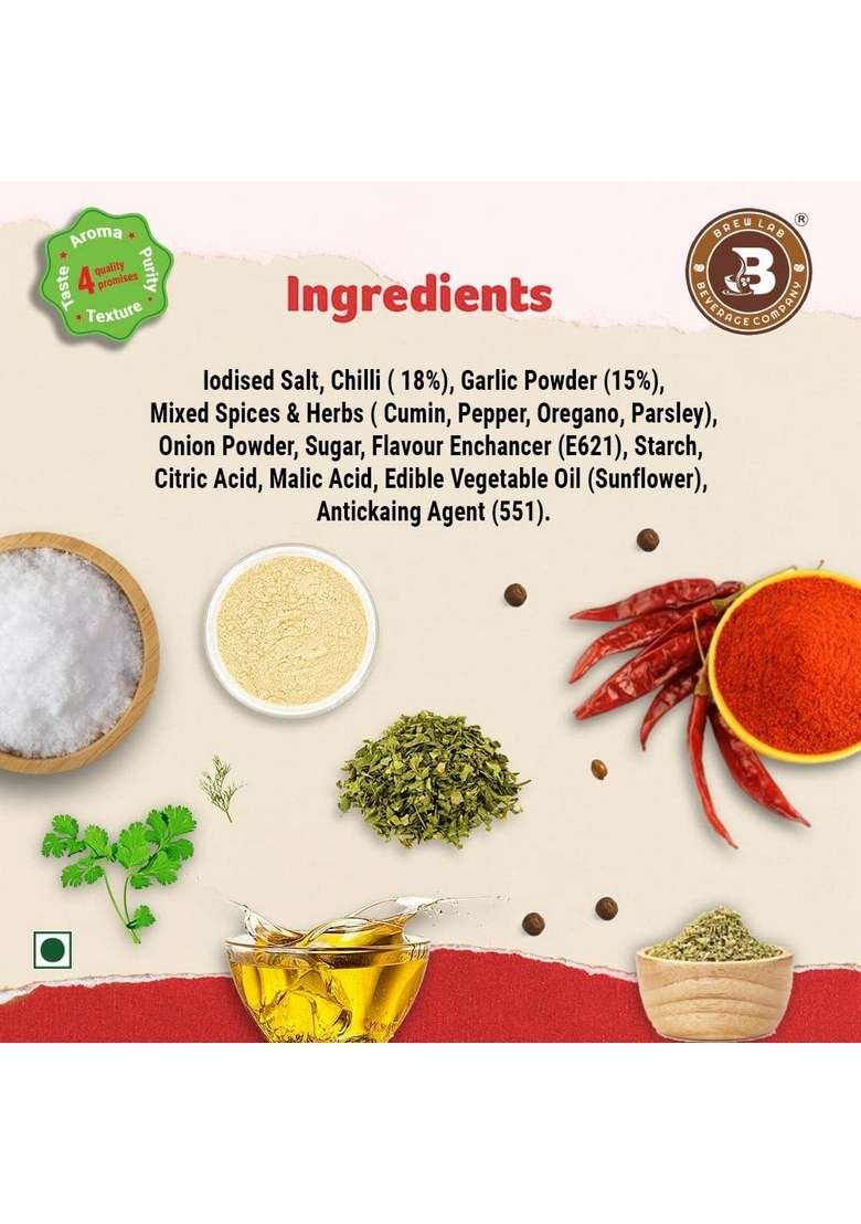 Brew Lab Smoky BBQ Seasoning Powder | Spicy Masala For Barbeque Starter (1 kg) - Indya