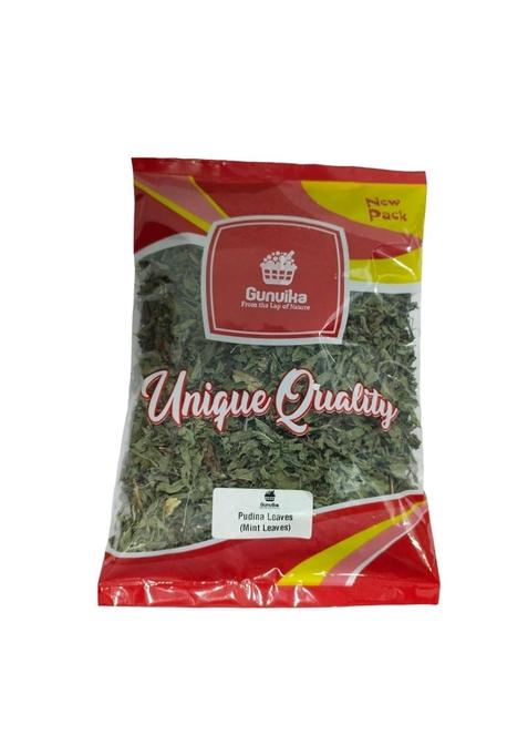 GUNVIKA Dry Pudina Leaves Sun Dried Natural Mint Leaf- Sukha Patti Dehydrated Ready to use Food grade - 50 gm