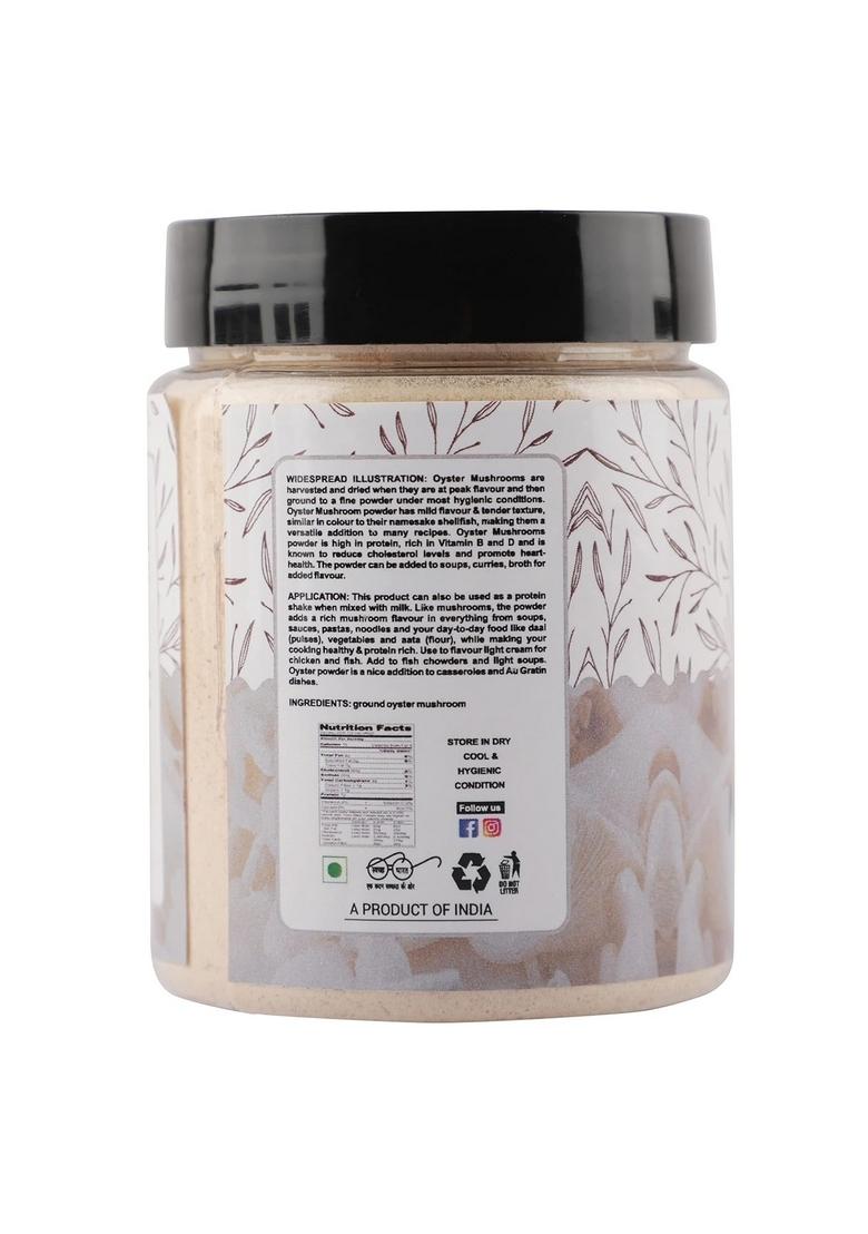 NOURCERY Dried Oyster Mushroom Powder, 80Gm (Oyster Fungus Fine Particle)