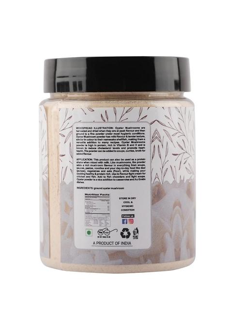 NOURCERY Dried Oyster Mushroom Powder, 80Gm (Oyster Fungus Fine Particle)