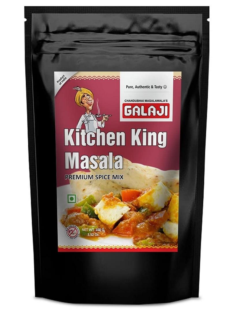 GALAJI Kitchen King Masala 100 Grams Homemade Powdered | for Healthy Cooking Ready to Cook All Seasonings Spices Pure & Hygiene Spice Mix