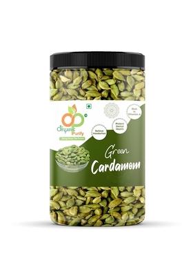 ORGANIC PURIFY Cardamom Green Whole 300g, Sabut Hari Elaichi Grade - Big Size 300gm Jar Pack