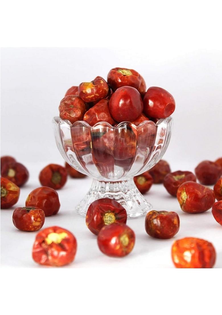 THAKAR Red Chilli Round Whole 200g | Dry Boriya RedChilli |Gol Mirchi |Round Chillies |Mundu Chili|Gundu Chilli| BoriyaChilli for Tadka |Chilli Pickle South Indian Chillies,