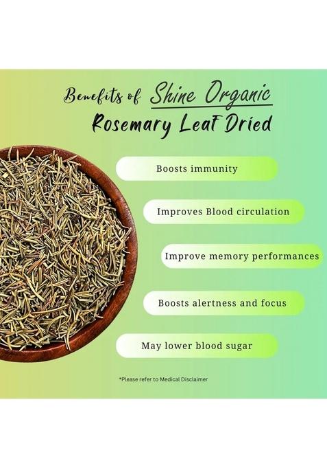 Herba Himalaya Rosemary Leaves | Use Seasoning, Leaf Tea, Water & Oil, (100% Natural) For Hair Growth (200 gm)
