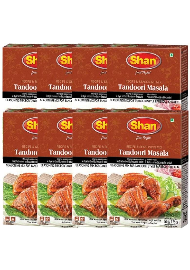 Shan Shans Tandoori Masala,1.76 Oz 50 G,8 Pack - Indya