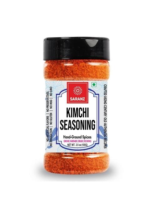 SARANZ Kimchi Mix Exotic Seasoning | Perfect for Snacks, Kimchi, Marinades, Rice Bowls, Breads Aromatic and Flavoured Vegan Enjoy with Ramen Noodles, Korean & Snacks (100 Grams Sprinkler Jar)