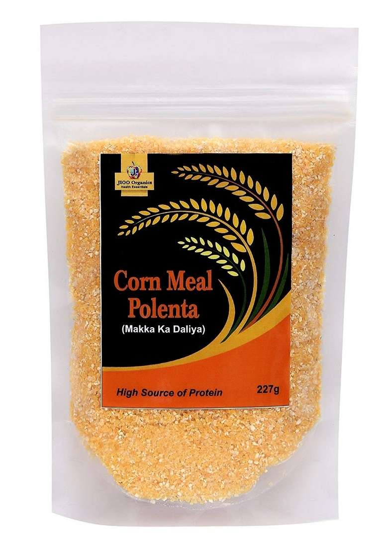 Jioo Organics Standard Cornmeal Polenta Corn Porridge or Makka ka Daliya (Pack of 250 g) - Indya