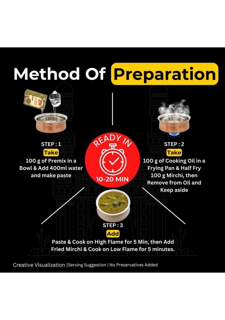 Aasaan Mirchi Ka Salan Premix 100gms, Ready to Cook Spice Mix, Instant Hyderabadi Premix, Easy Masala Mix (Pack of 2)