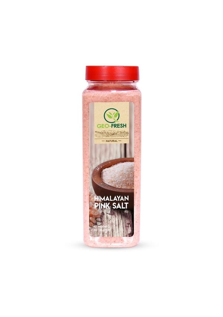 Geo-Fresh Himalayan Pink Salt, 1kg | Sendha Namak| Rich in Nutrients & Minerals| For Healthy Better Life| Cooking, Bath, Fasting| No Artifical Colour Preservatives| 100% Organic, Non-GMO, USDA Certified, Jaivik Bharat Certified