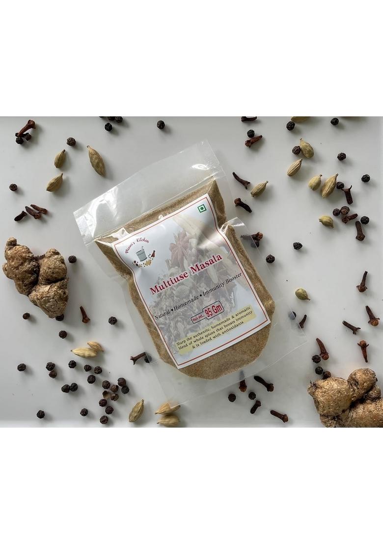 Minni's Kitchen Multi-use Chai Masala, Home made, Traditional, Freshly Grinded, Authentic, No Artifical Addictives, Premium & Strong Aromatic blend of whole spices