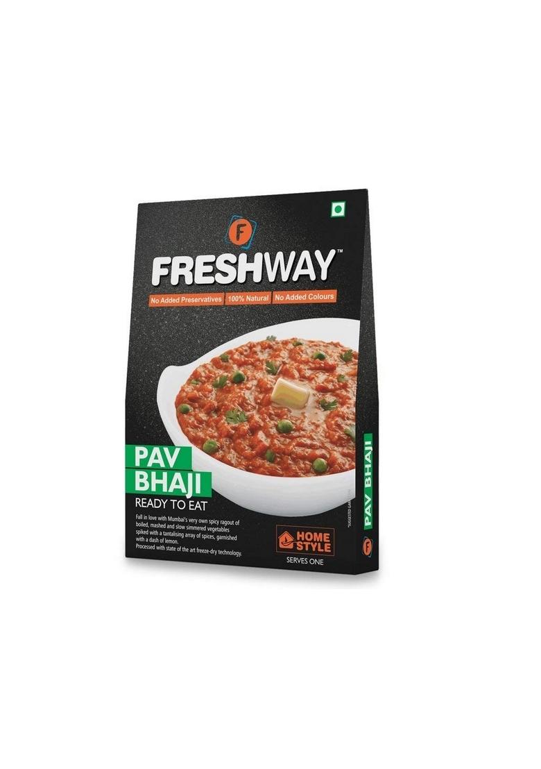 Freshway Ready To Eat Combo (Palak Paneer, Paneer Bhurji, Pav Bhaji, Tawa Masala, Makkhanwala)
