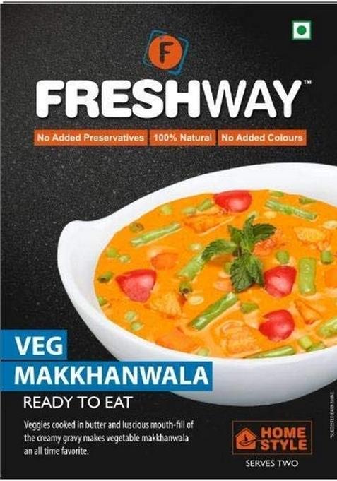 Freshway Ready To Eat Combo (Palak Paneer, Paneer Bhurji, Pav Bhaji, Tawa Masala, Makkhanwala)