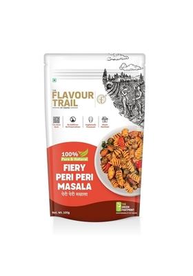 The Flavour Trail by Swani Pure & Natural - Fiery Peri Masala 100g | Spicy Seasoning No Preservatives Artificial Colours Ingredients For Fries, Chicken, Popcorn