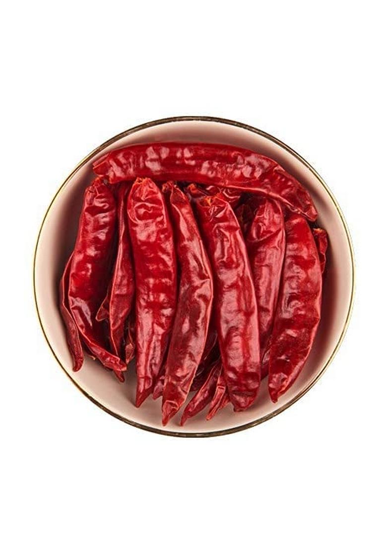 PURE PIK Guntur Sannam Chilli Whole -1 Kg|Stemless |Organically Grown | Hand Picked |Red Dry Red |Dried
