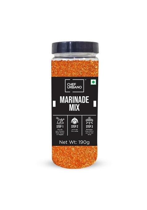 CHEF URBANO Marinade Mix 190g | Perfect Barbecue Tikka Masala Rub Spice Marinate Seasoning All Purpose Zero Added Colours, Fillers, Additives & Preservatives Vegetarian