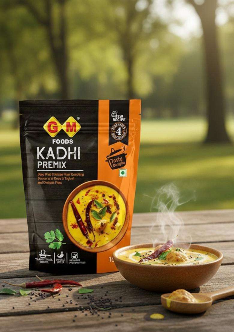 GM FOODS Kadhi Premix 150g (Pack of 3) | Instant Gujarati Style Mix Tasty & Easy to Cook No Added Preservatives Serves 4 Ready in Minutes Authentic Indian Flavour - Indya