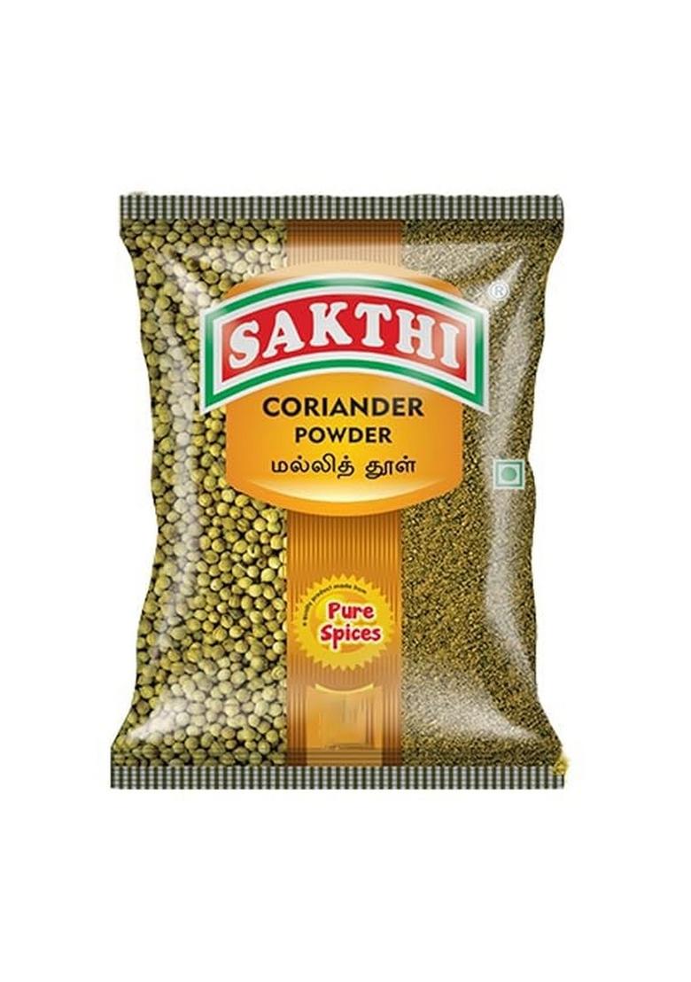 SAKTHI 200 Gm Red Chill Powder + 50 Turmeric Coriander | Indian Spices Blend Suitable for All Your Cooking No Artificial Colours and Preservatives