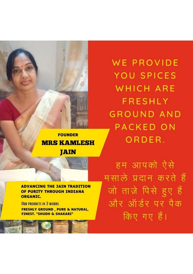 INDIANA ORGANIC Red Chilli Powder | Packed on order freshly ground using stemless No added colors, fillers, additives, or preservatives