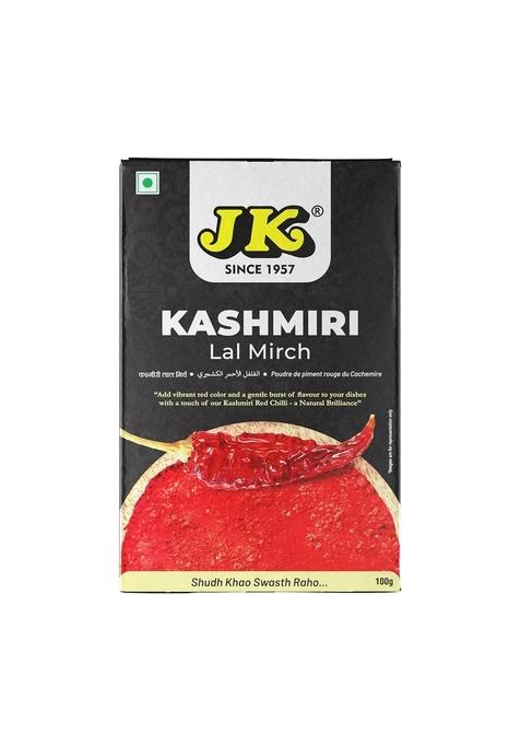 JK Kashmiri MIRCH Powder 100g*1 (Pack of 1) - Pure & Natural | Handpicked Sun-Dried Chillies No Added Colors 100% Authentic Flavour