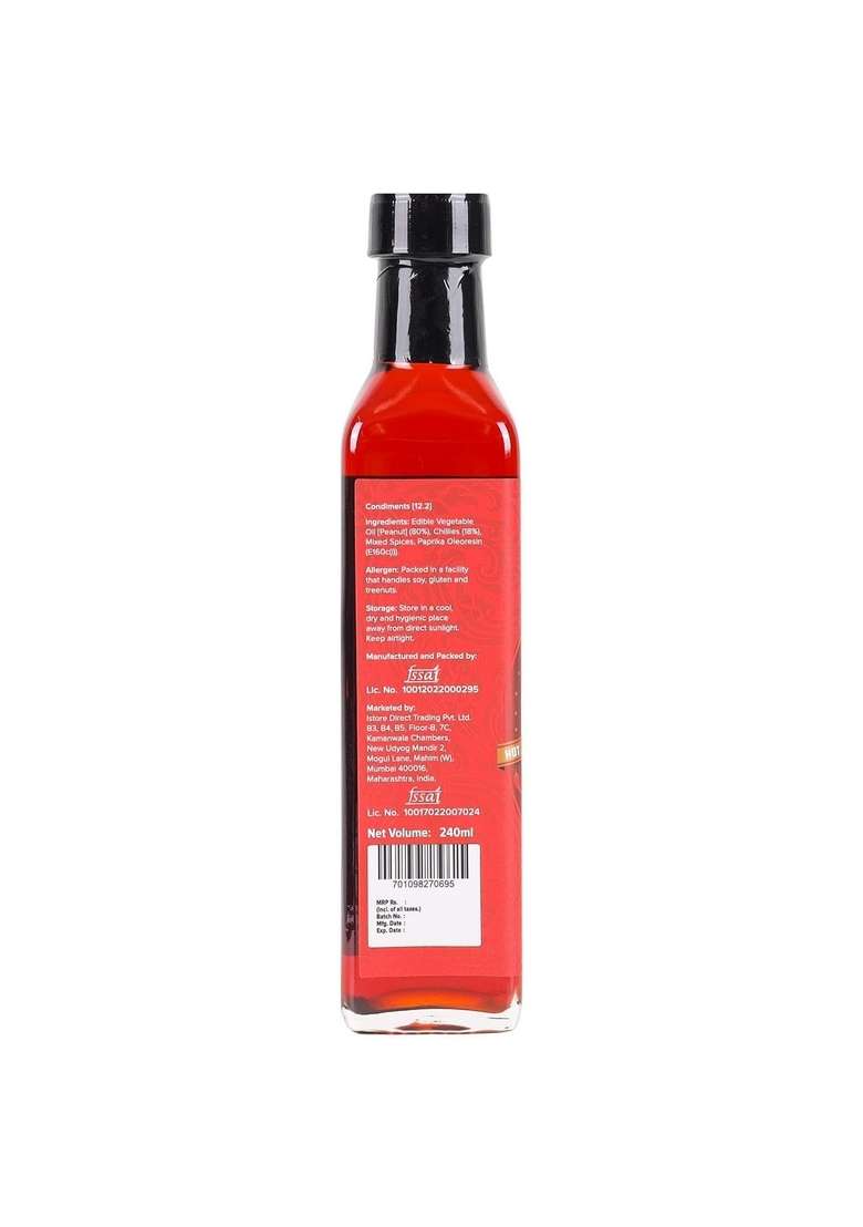 urban platter Chilli Oil, 240ml (Condiment, Hot and Spicy, Peppers Spices Infused Add to pastas, Pizzas, Salads, soups) - Indya