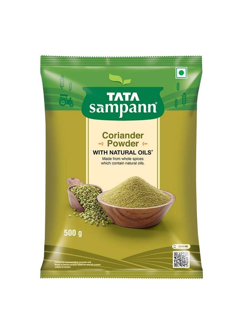 Tata Sampann Chilli Powder With Natural Oils 500Gm Coriander Turmeric 500Gm - Indya