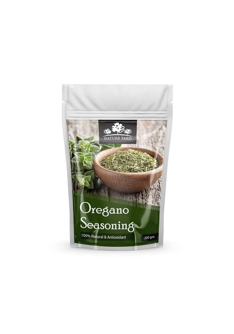 NATURE YARD Pure Oregano herb seasoning sprinkler for pizza, pasta and sandwich -200 gm - 100% Natural Antioxidant Leaves Flakes