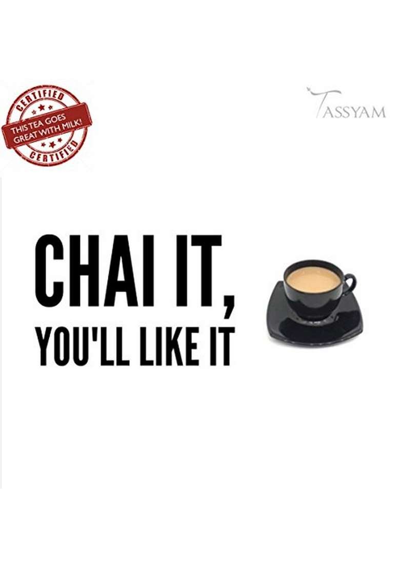 TASSYAM Organics Kadak Assam Masala Tea 500g Refill | New & Improved Hand Crushed Spices + Gold Blend CTC Chai with No Artificial Flavours - Indya